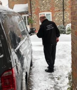Preparing Your Locks For The Winter locksmith at work snow