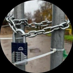 Padlock and Chained Gate Bailiff